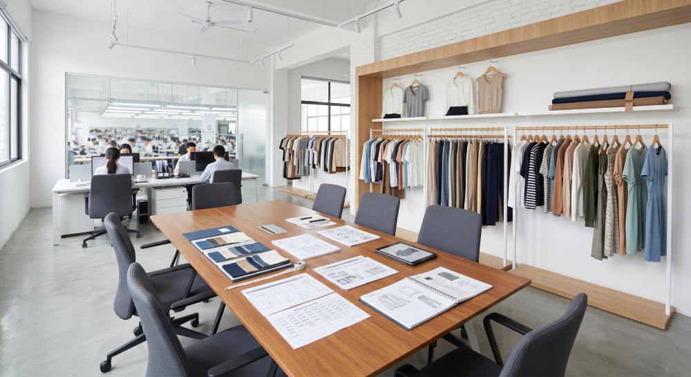 GuangZhou HuanTing Garment factory showroom and production office